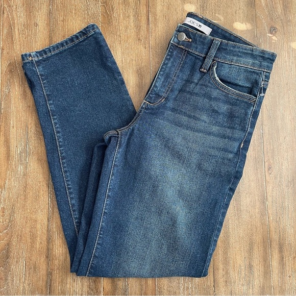 Joe’s Jeans Women's 6 / 28 Boyfriend Jean High Rise Straight Dark Blue Wash - Picture 3 of 13